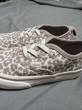 Vans Women's Taupe Leopard Canvas Sneakers